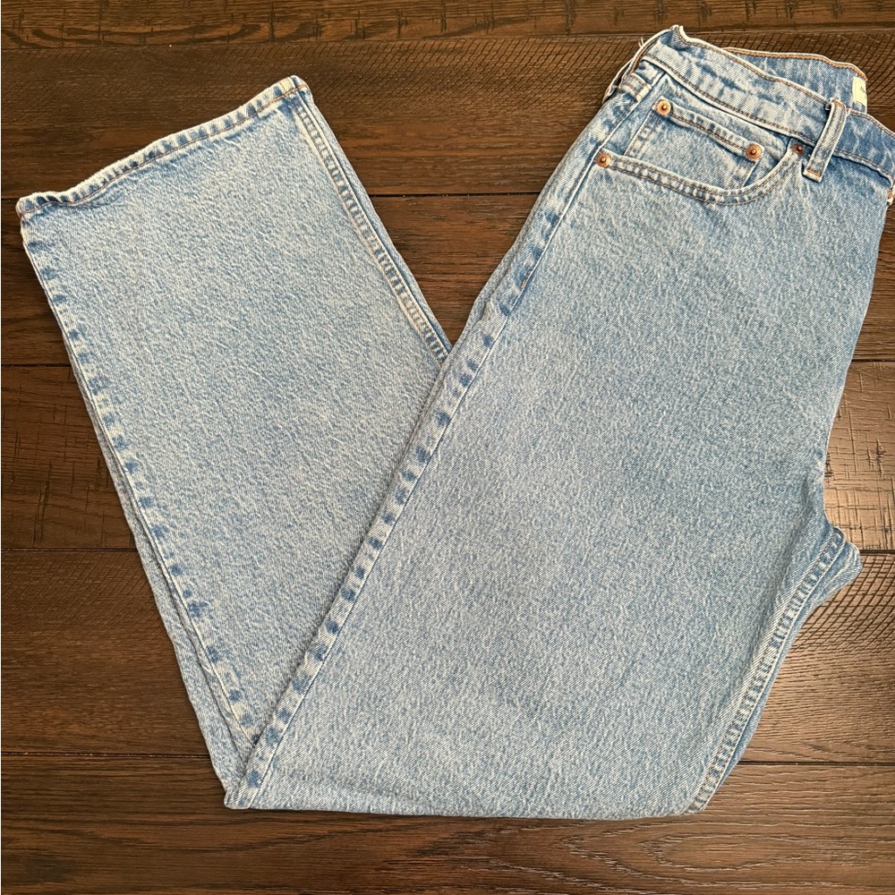 Abercrombie & Fitch Sky Blue High Rise Jeans